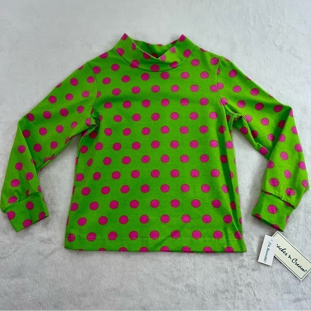 Girls Peaches n Cream Style 50-3101 Girls Sz 6 Outfit Green Pink Reversible NEW - Picture 3 of 13